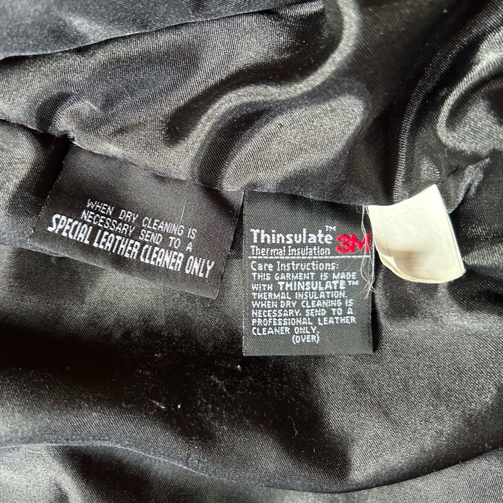 Wilsons Leather Black Biker Jacket - Picture 3 of 16
